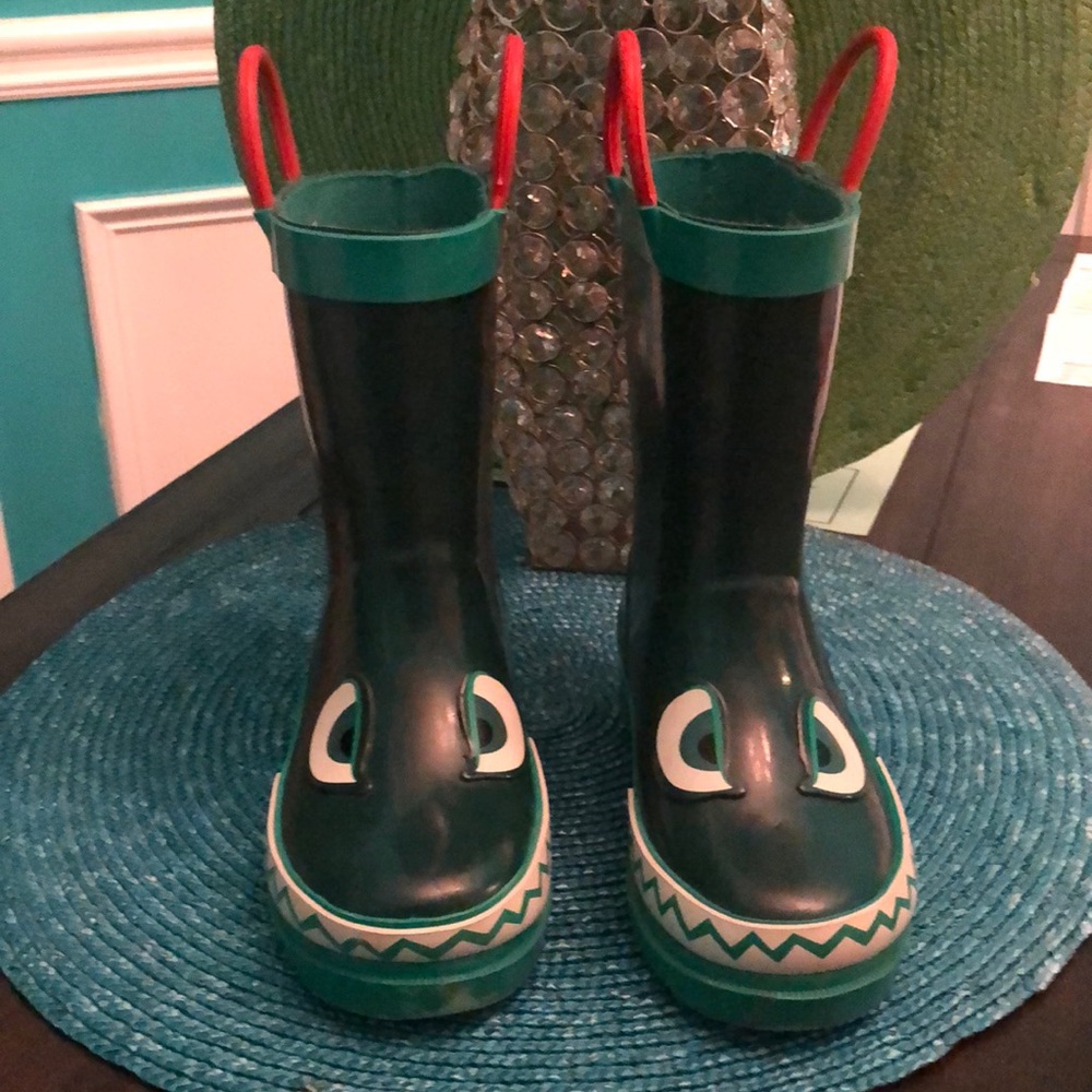 Target Kids Rain Boots M 7/8 - Picture 2 of 6